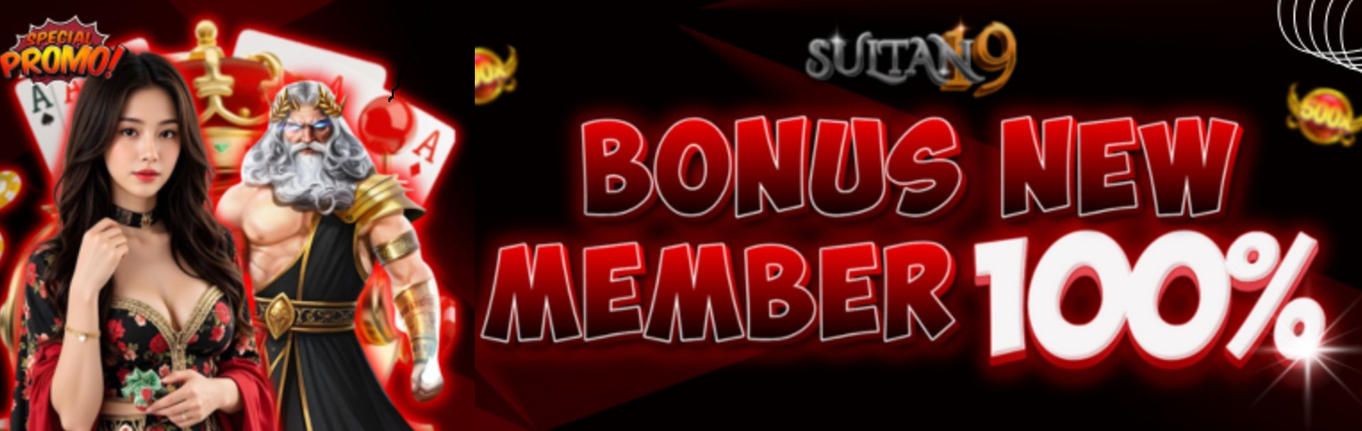 BONUS NEW MEMBER 100%